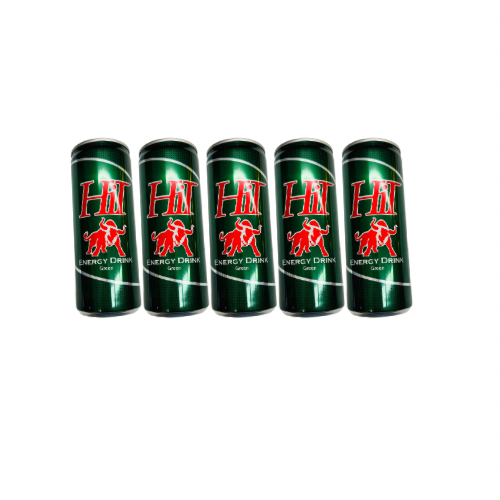 5 pack Hit green energy drink from Afghanistan